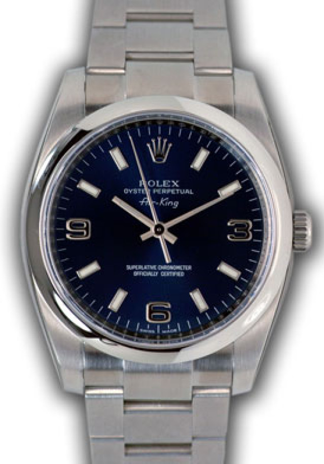 Rolex Air King 114200 Steel Explorer Dial Year 2010